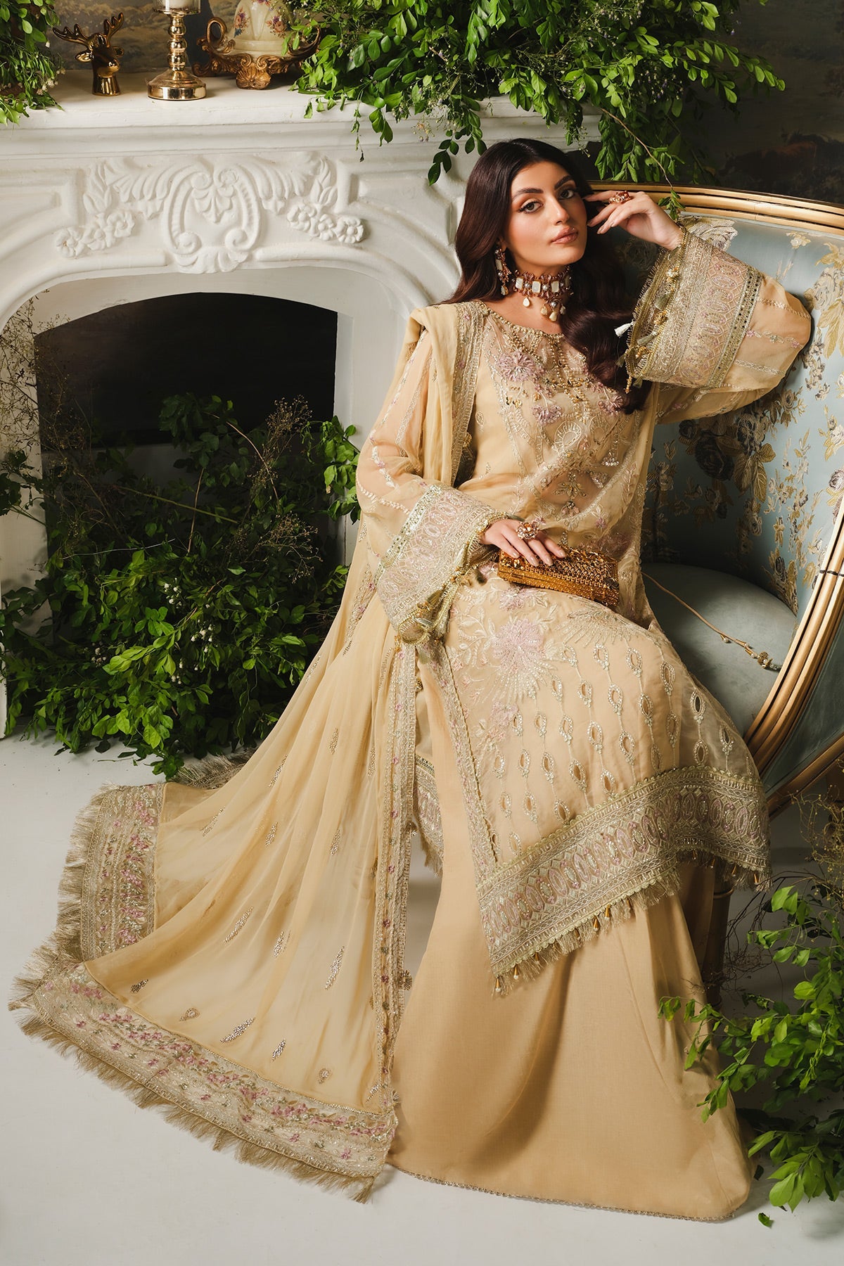 Ayla Paras By Pasha Unstitched 3 Piece Luxury Formals Collection'2024-PR104: Amber