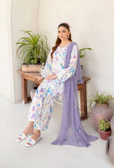 Ziva By Humdum Unstitched 3 Piece Printed Lawn Collection-D04