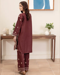 Flutterby Stitched 2 Piece Cotton Satin Winter Collection'2025-Marina - pl