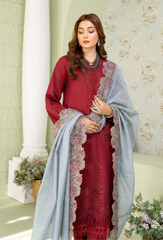 Baad e Baharaan By Humdum Unstitched 3 Piece Emb Lawn Collection'2024-D-08