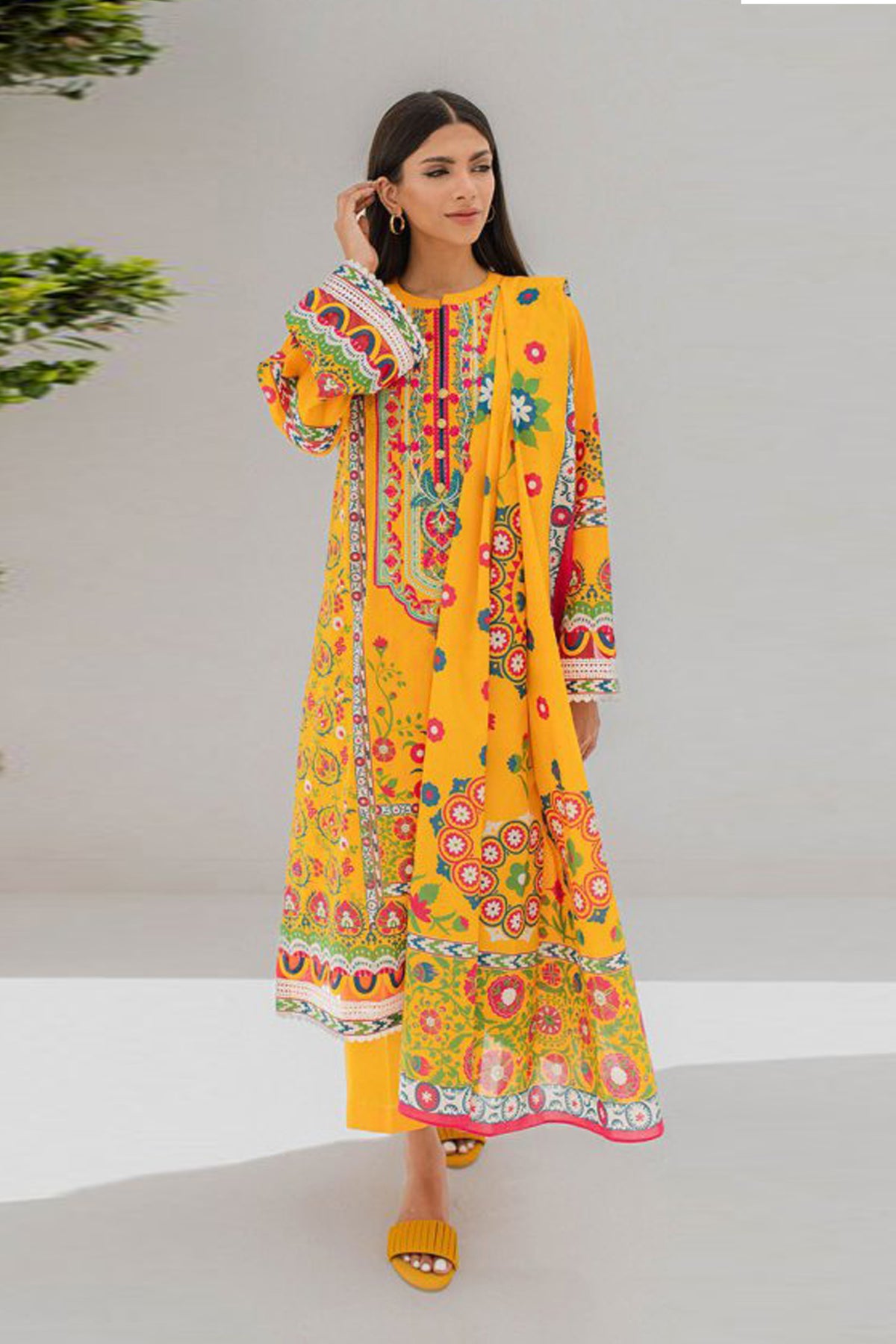 Zellbury Unstitched Printed & Emb Lawn Vol-04 Collection'2023-WU-361