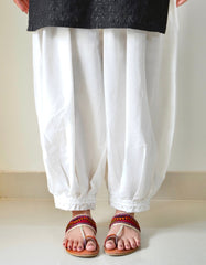 Deck Up Marjina Shalwar - White