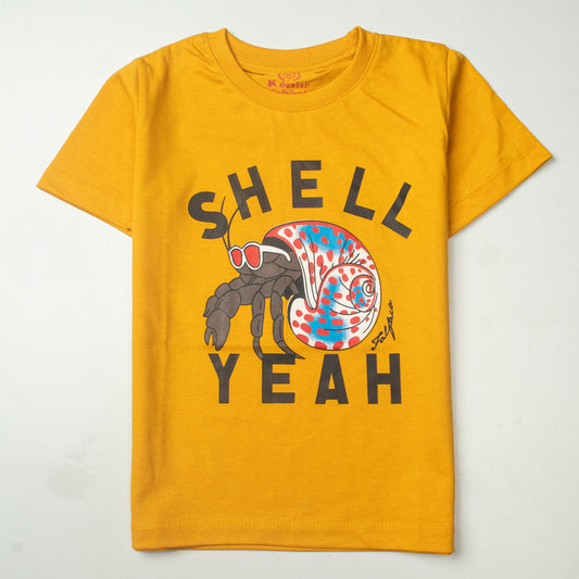 Kjunction Boys Half Sleeves-Printed T-Shirt (Shell)