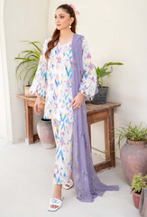 Ziva By Humdum Unstitched 3 Piece Printed Lawn Collection-D04