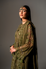 AURA Vol-01 By Zebtan Unstitched 3 Piece Luxury Formals Suit-AR-02 | Aura Vol-01
