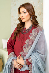 Baad e Baharaan By Humdum Unstitched 3 Piece Emb Lawn Collection'2024-D-08