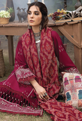 Denara By Humdum Unstitched 3 Piece Winter Shawl Collection'2024