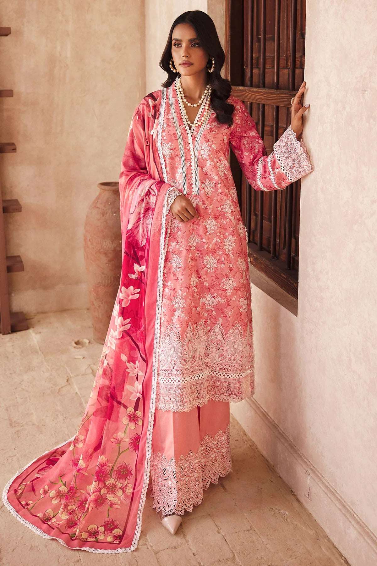 Amal by Motifz Unstitched 3 Piece Digital Print Emb Lawn Collection'2023-D-3735-Maya