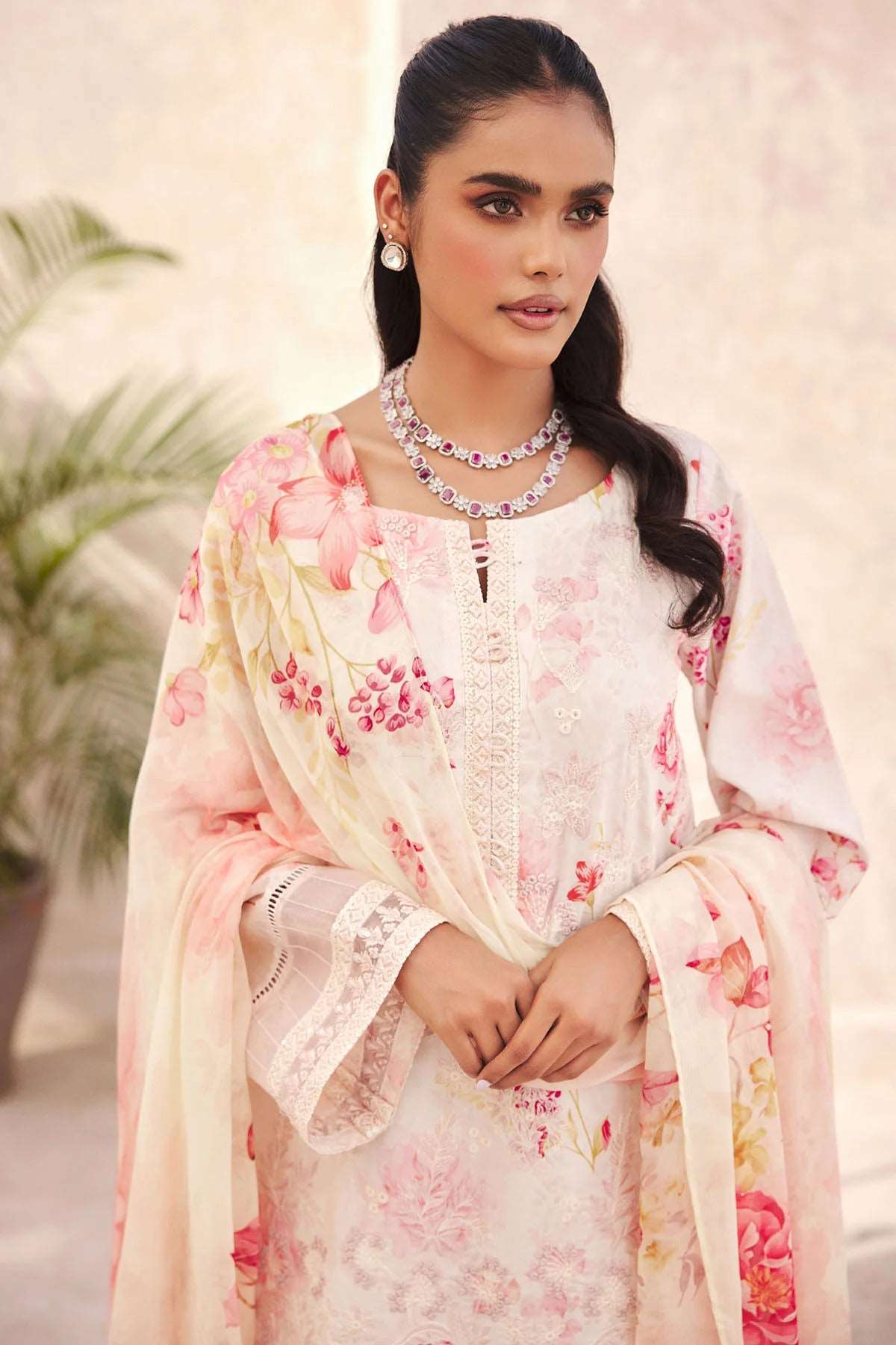 Amal by Motifz Unstitched 3 Piece Digital Print Emb Lawn Collection'2023-D-3739-Mia