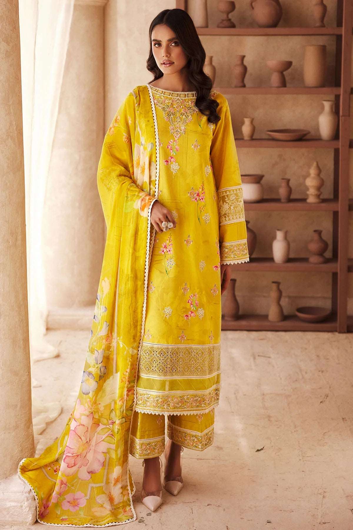 Amal by Motifz Unstitched 3 Piece Digital Print Emb Lawn Collection'2023-D-3741-Elie