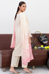 Modern Saheli By Tawakkal Stitched 3 Piece Fancy Emb Lawn Suit-D-3780