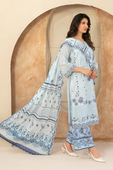 Mahabbah By Tawakkal Stitched 3 Piece Fancy Emb Lawn Vol-02 Suit-D-3798