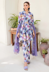 Ziva By Humdum Unstitched 3 Piece Printed Lawn Collection-D08