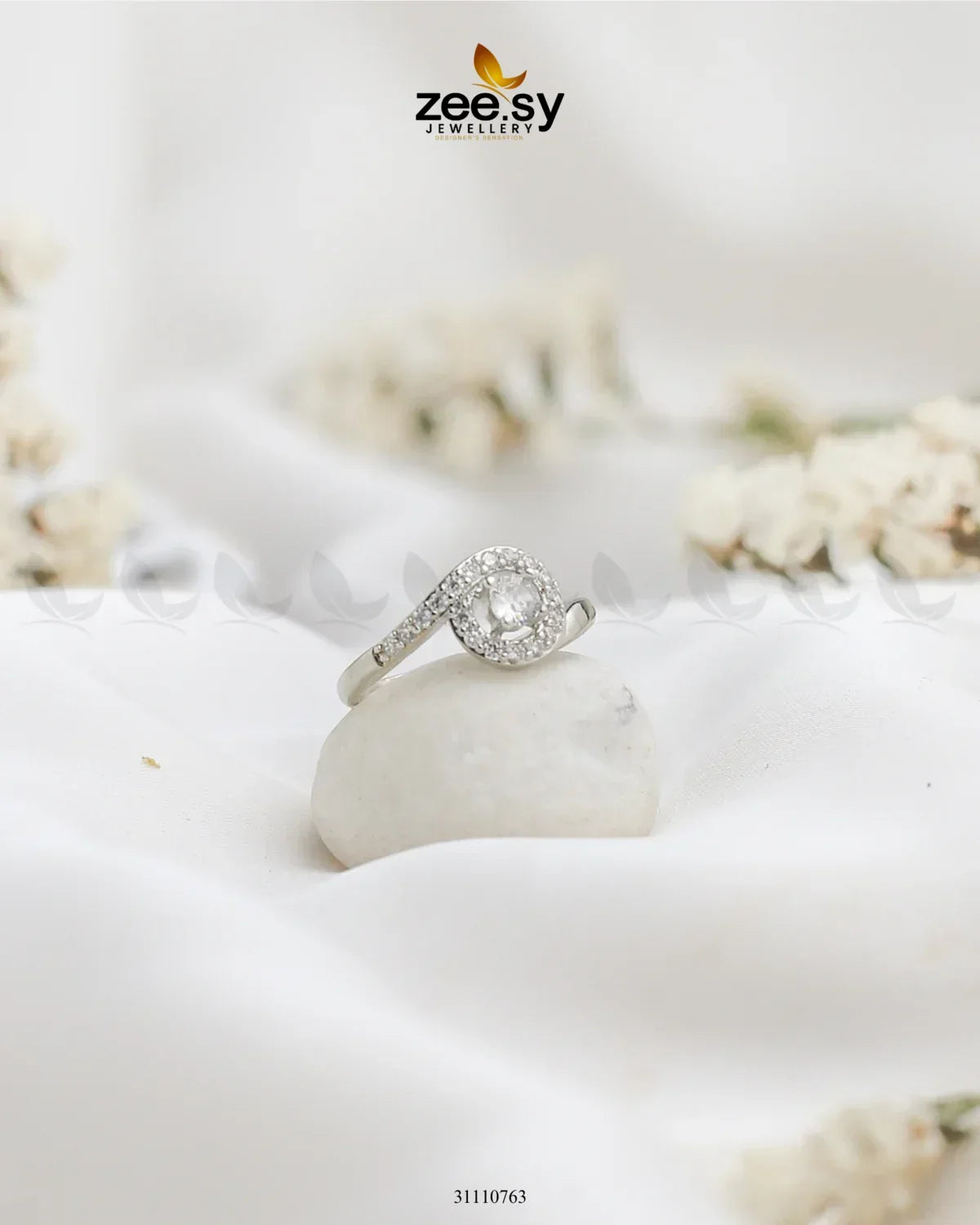 Elyora Ring Silver - Zeesy Jewellery