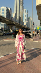 Manahils Stitched Co Ords Pink Marina Embroidered