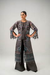 AURA Vol-01 By Zebtan Unstitched 3 Piece Luxury Formals Suit-AR-07 | Aura Vol-01