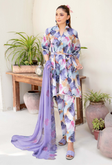 Ziva By Humdum Unstitched 3 Piece Printed Lawn Collection-D08