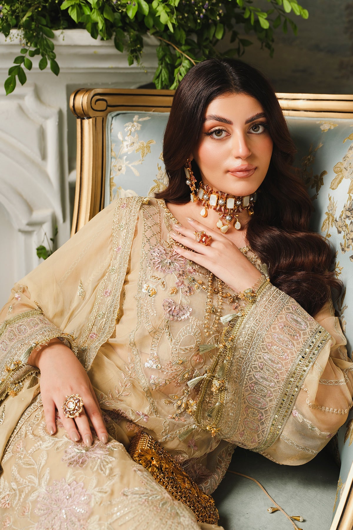 Ayla Paras By Pasha Unstitched 3 Piece Luxury Formals Collection'2024-PR104: Amber