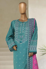 Sada Bahar Stitched 3 Piece Printed Lawn Vol-05 Collection'2025-PR-397-Green
