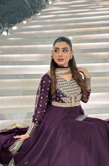 Kalidaar Frocks By Asma & Sidra Stitched Formals Suit-Bisma Babar