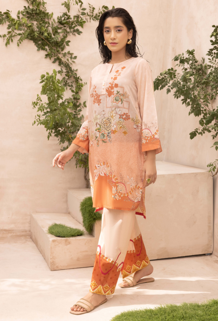 A La Mode By Humdum Unstitched 2 Piece Printed Lawn Vol-02 Collection'2024-D-02