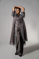 AURA Vol-01 By Zebtan Unstitched 3 Piece Luxury Formals Suit-AR-07 | Aura Vol-01