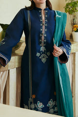 Coco by Zara Shahjahan Unstitched 3 Piece Lawn Collection'2024-03-B-Gul Mohar