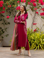 Tng By MD Stitched Bahar Collection-Crimson (Reddish Maroon)