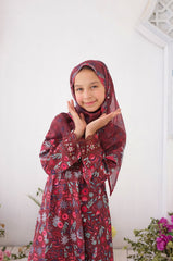 Shifa Girls By Suntex Stitched 3 Piece Emb Premium Kids Suit-SH-2624