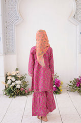 Shifa Girls By Suntex Stitched 3 Piece Emb Premium Kids Suit-SH-2627