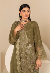 Flora By Humdum Unstitched 3 Piece Emb Lawn Collection'2024-FS-01