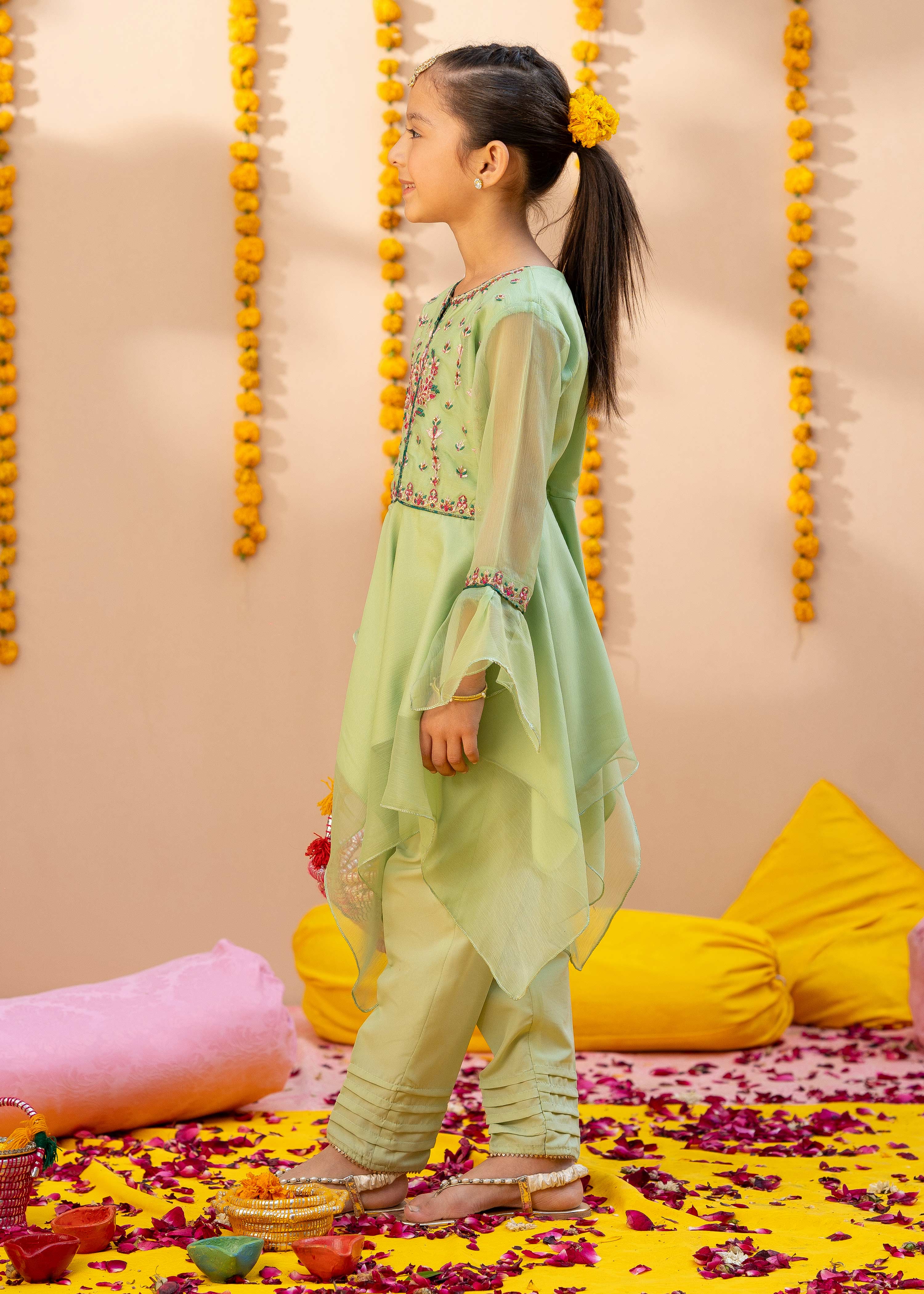 Modest Stitched 3 Piece Kids Formals Collection'2024-Naz