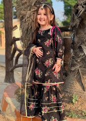Modest Stitched 3 Piece Formals Kids Suit-Siyara
