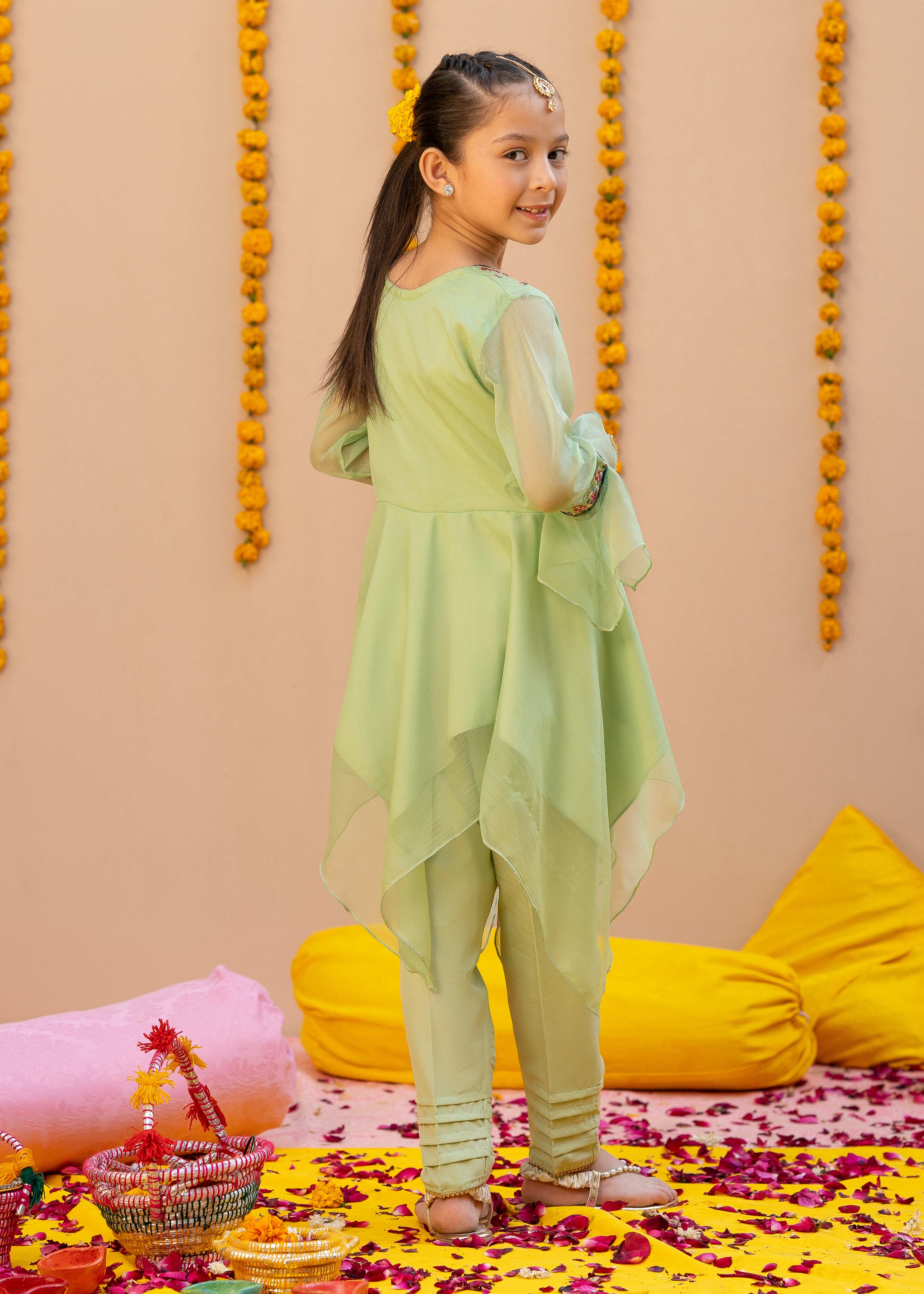 Modest Stitched 3 Piece Kids Formals Collection'2024-Naz