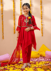 Modest Stitched 3 Piece Kids Formals Collection'2024-Meenah