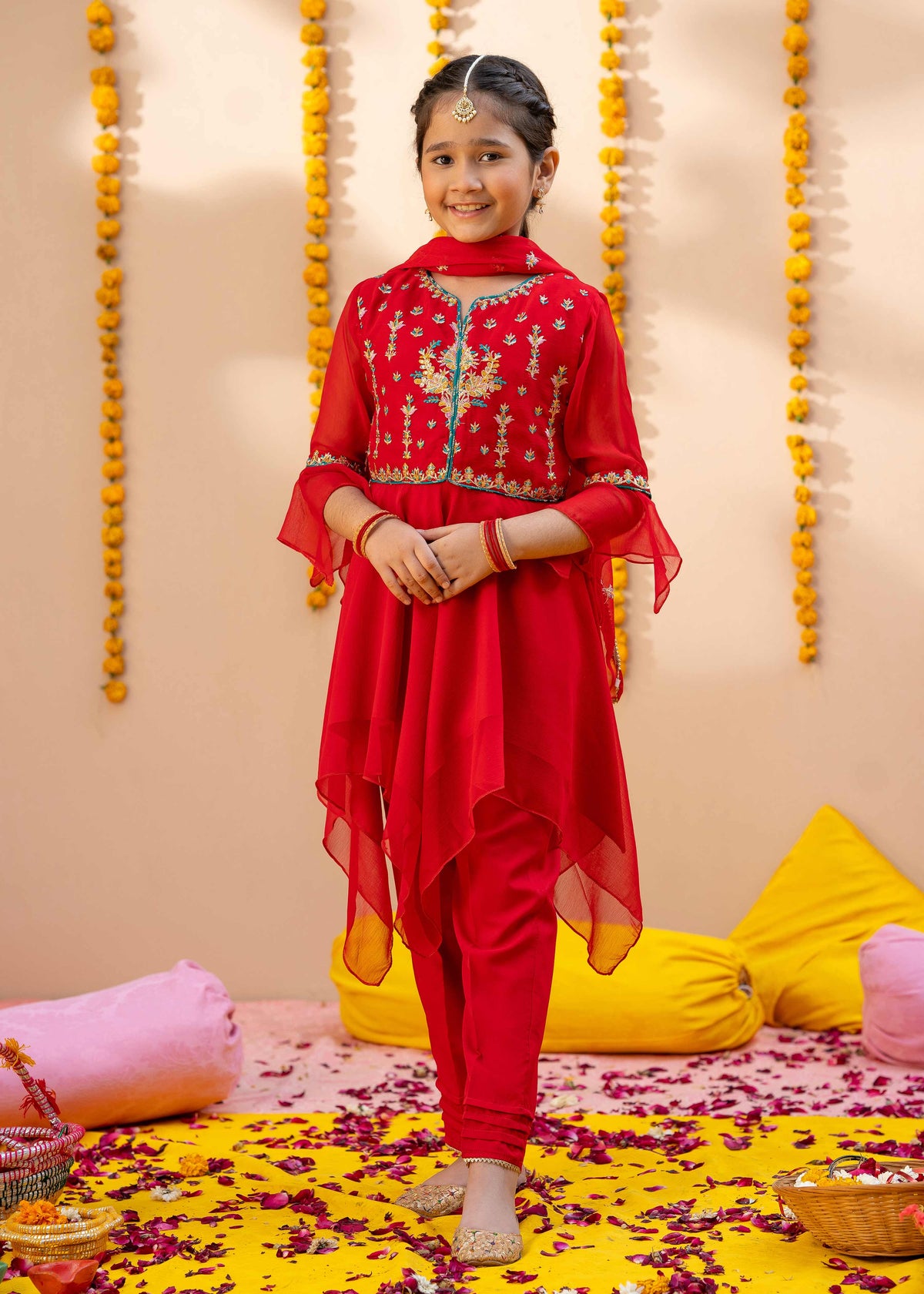 Modest Stitched 3 Piece Kids Formals Collection'2024-Meenah