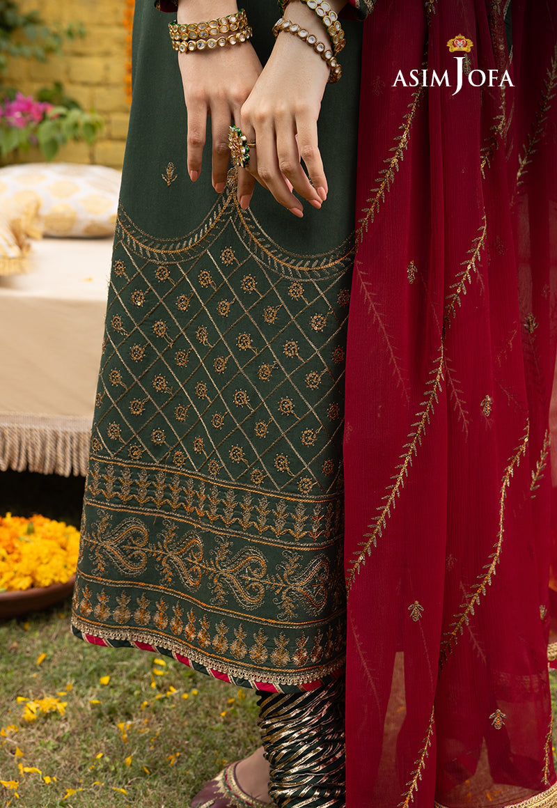 Asim Jofa Abresham '23 Ajab-16 Embroidered Lawn Silk 3 Pcs