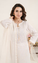 Shamooz Stitched 3 Piece Winter Collection'2025-Ivory SE-024