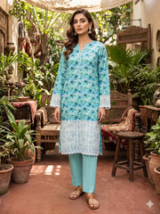 GENZ By Dr Haris Unstitched 2 Piece Lawn Suit-GEN-008