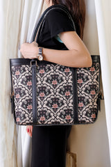 Fineur Strap  Canvas Tote Bag Twilight Patels