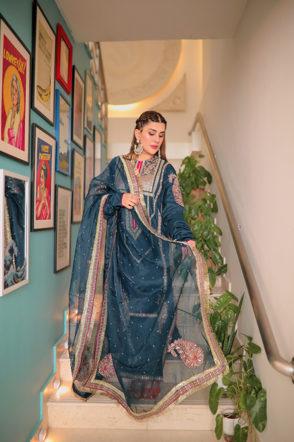 Meeral Stitched 3 Piece Luxury Formals Pret Collection'2025-Mohini - Meeral Luxe