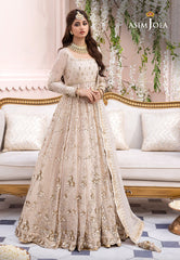 Asim Jofa Designers Limited Edition Ajccd-02 Embroidered Chiffon Stitched 3 Pcs