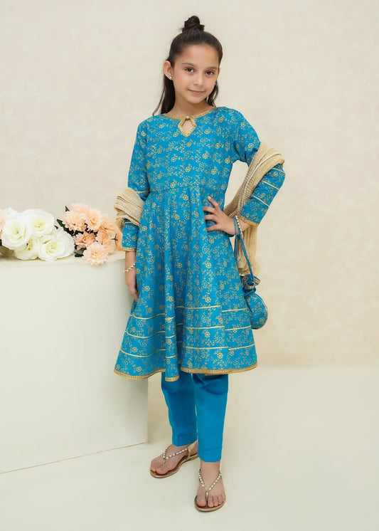 Modest Stitched 3 Piece Toddlers Formals Collection'2025-Asmani