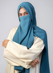 Hijab Ul Hareem Hijab & Niqab Set - Teal