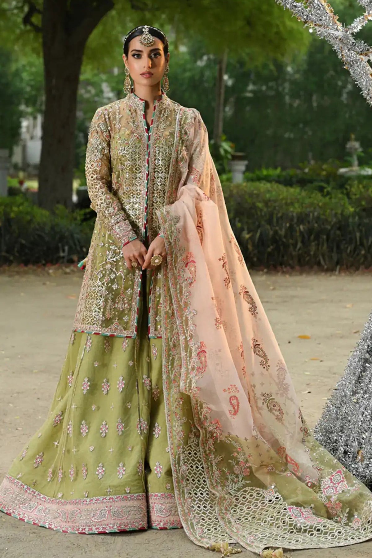 Singhar by Qalamkar Unstitched 3 Piece Wedding Formals Collection'2024-RF-07-Halena