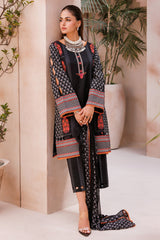 C Prints By Charizma Unstitched 3 Piece Printed Lawn Vol-07 Black Edition Collection'2024-CP4-61