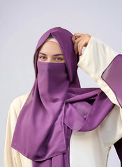 Hijab Ul Hareem Hijab & Niqab Set - Purple