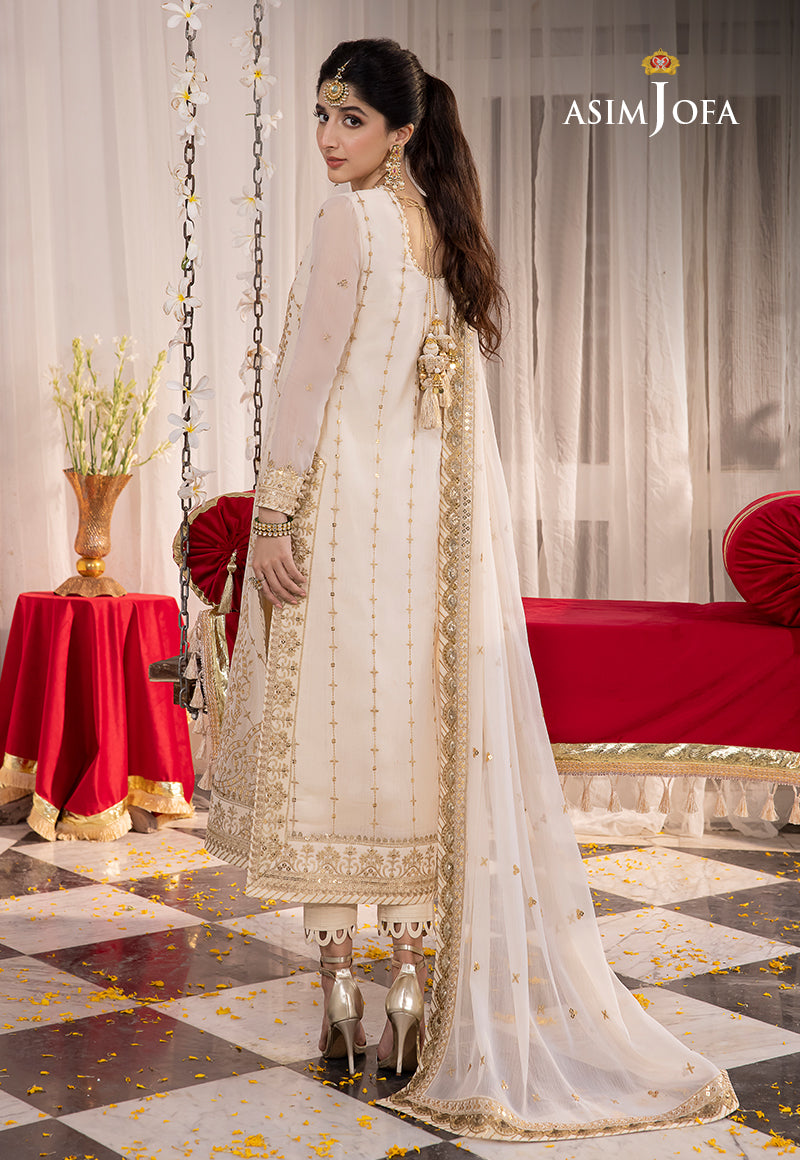Asim Jofa Abresham '23 Ajab-21 Embroidered Chiffon 3 Pcs
