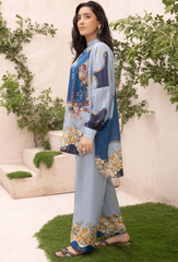 A La Mode By Humdum Unstitched 2 Piece Printed Lawn Vol-02 Collection'2024-D-03