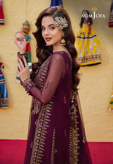 Asim Jofa Abresham '23 Ajab-03 Embroidered Chiffon 3 Pcs